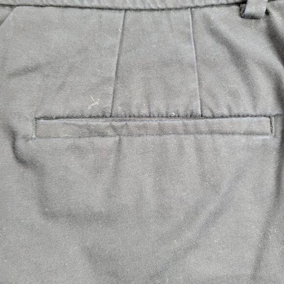 Talbots Womens Shorts 12 Black 10" Inseam Perfect Stretch‎ Flat Front Bermuda - Picture 10 of 13
